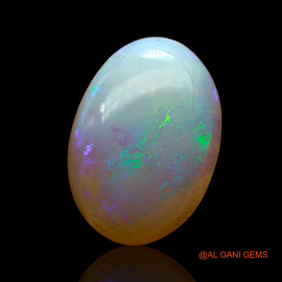 Natural Fire Opal Gemstone 2.00 Cts Loose Oval Cabochon From Australia 12x8x3 mm AC-724