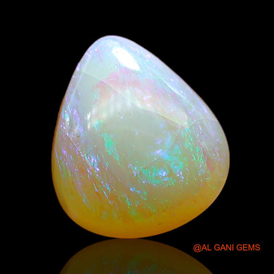 2.00 Cts Unheated Australian Fire Opal Loose Gemstone Pear Cabochon Natural 11x9x4 mm AC-725