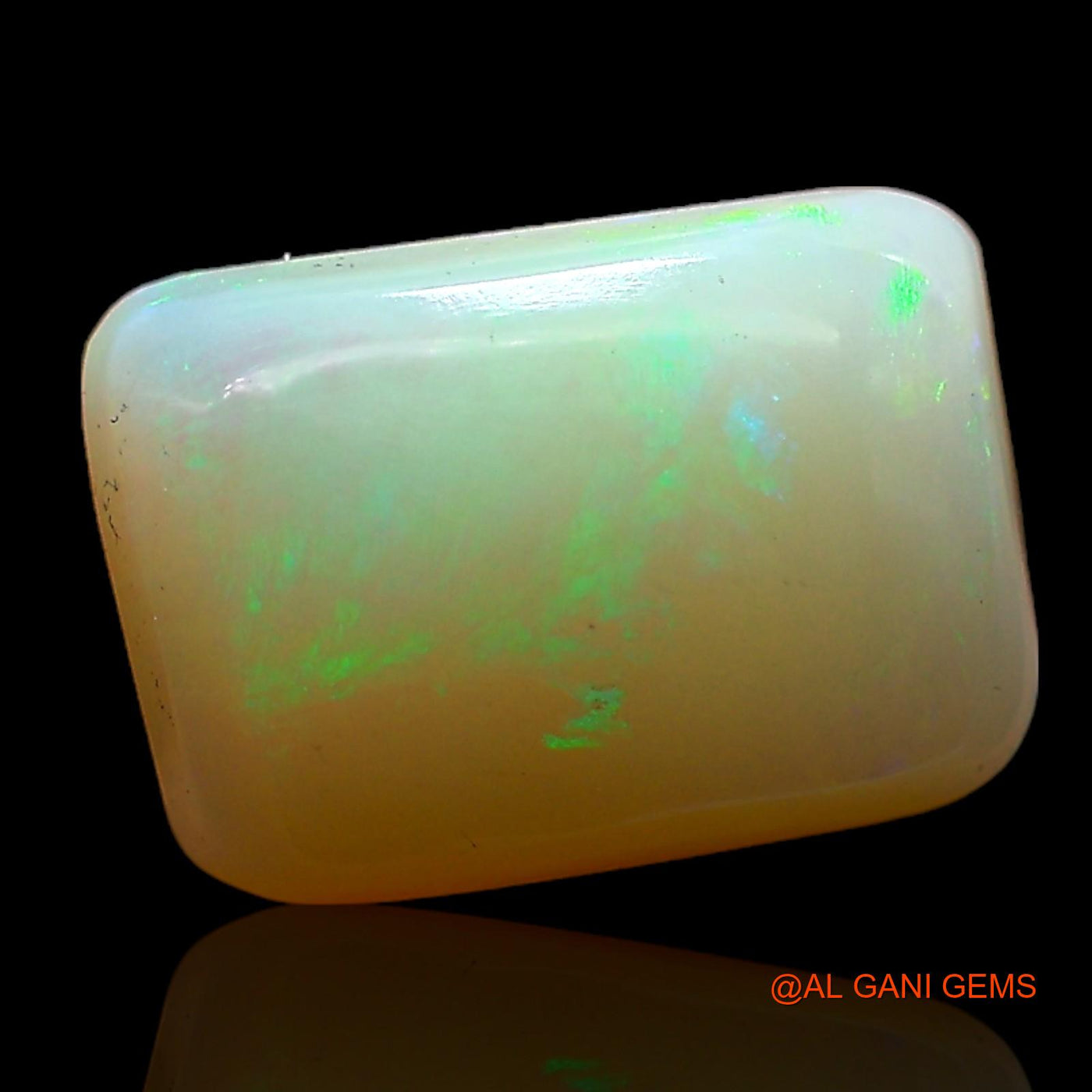 Natural Fire Opal Gemstone 3.00 Cts Loose Square Cabochon From Australia 13x7x4 mm AC-726