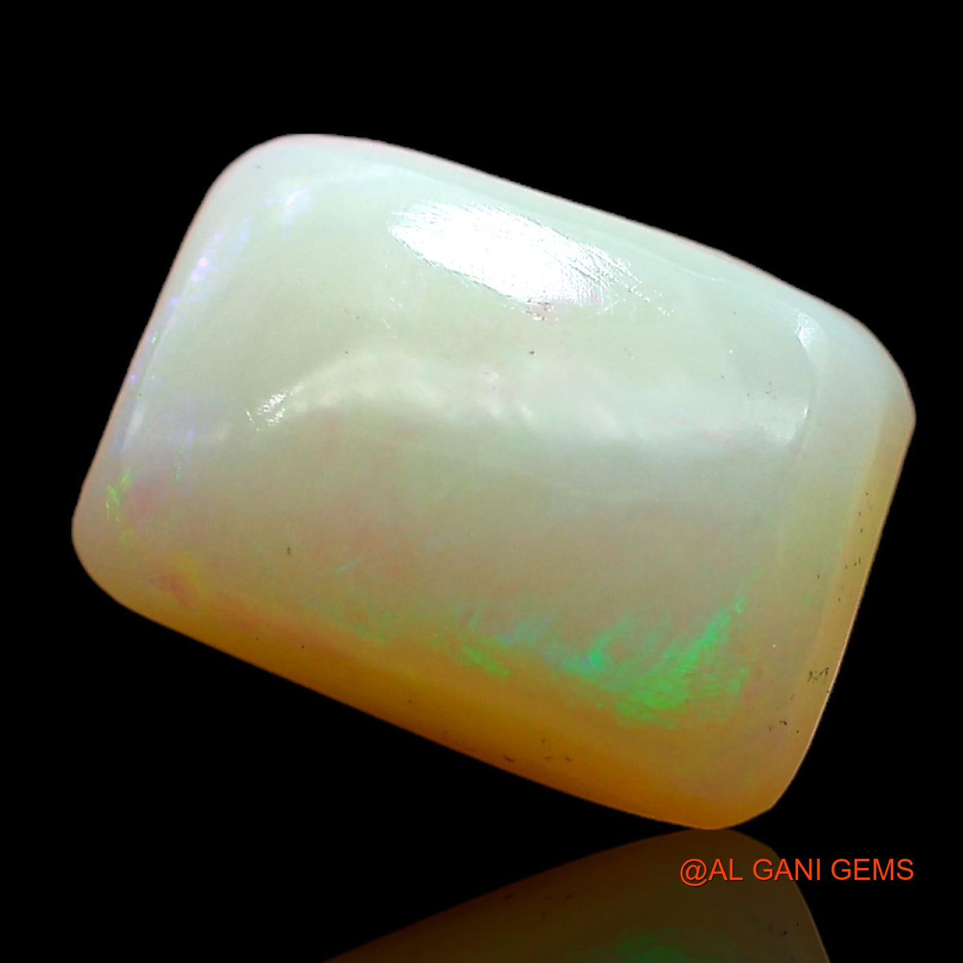 Natural Fire Opal Gemstone 3.00 Cts Loose Square Cabochon From Australia 13x7x4 mm AC-726