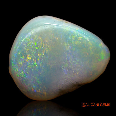 Natural Untreated Fire Opal Loose Gemstone Pear Cabochon From Australia 1.00 Cts 11x10x2 mm AC-730