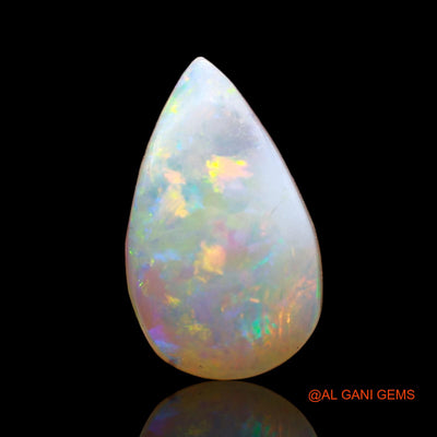 Natural Fire Opal Gemstone 1.00 Cts Loose Pear Cabochon From Australia 11x7x3 mm AC-732