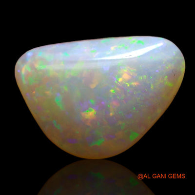 1.00 Cts Natural Australian Fire Opal Loose Gemstone Fancy Cabochon 11x8x3 mm AC-733