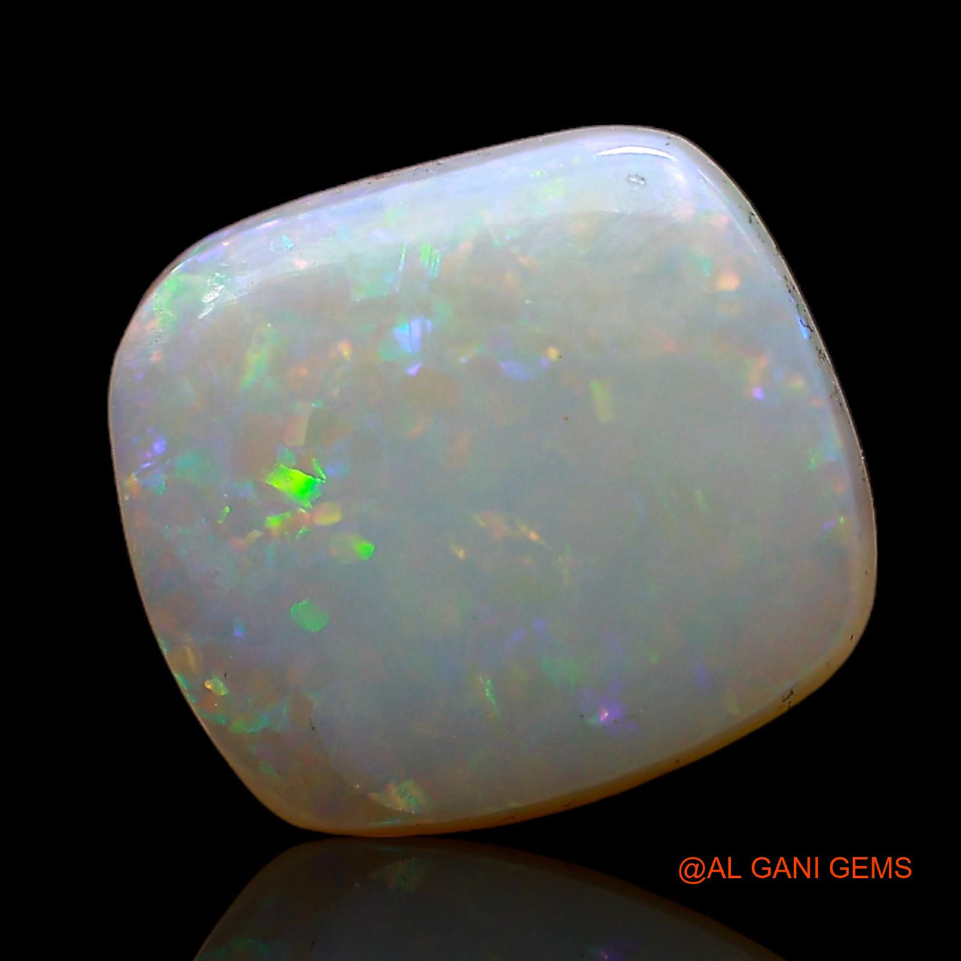 1.00 Cts Natural Australian Fire Opal Loose Gemstone Square Cabochon 10x9x2 mm AC-734