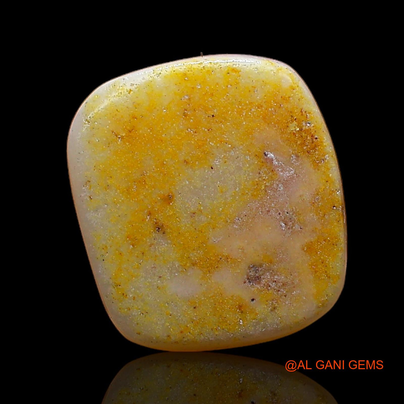1.00 Cts Natural Australian Fire Opal Loose Gemstone Square Cabochon 10x9x2 mm AC-734