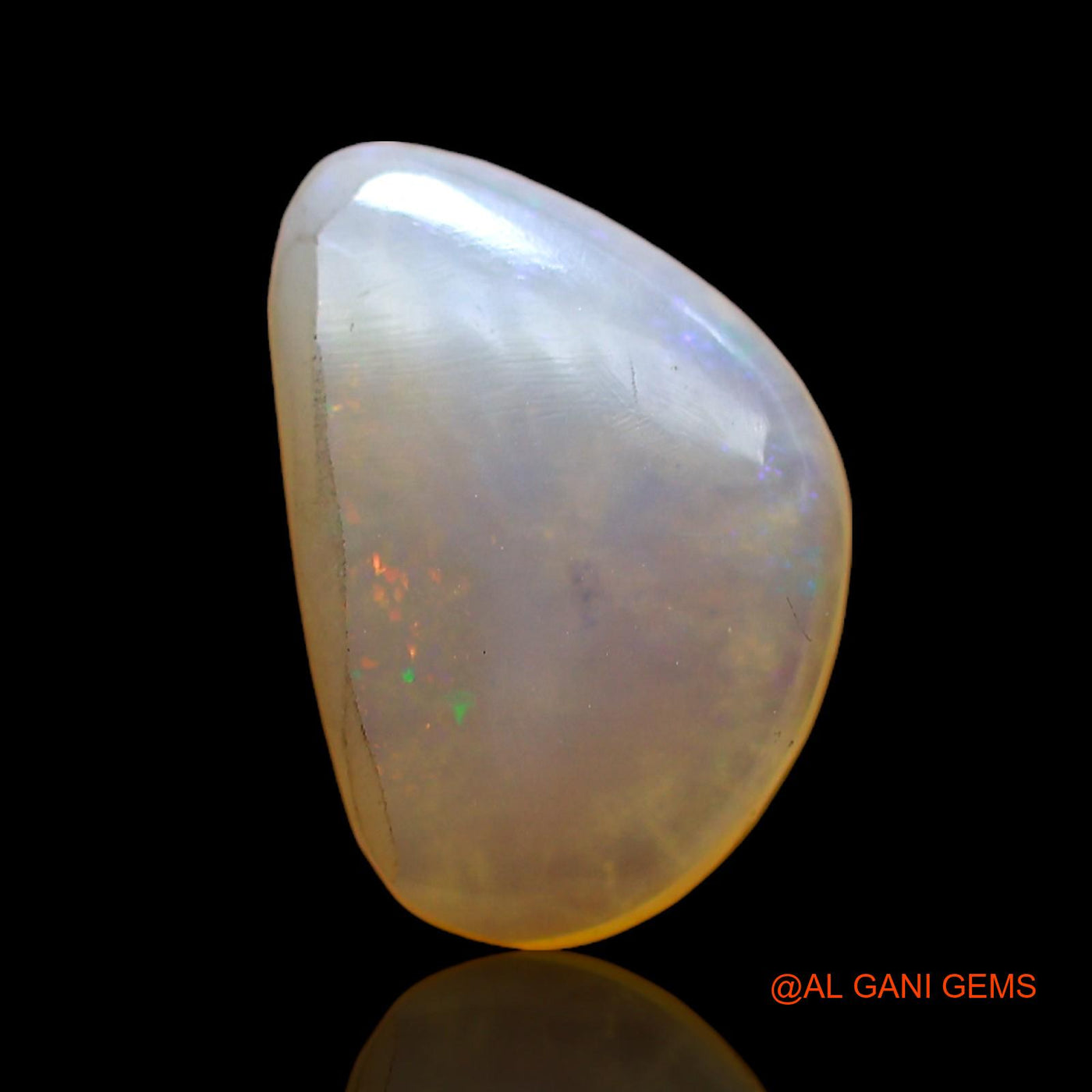 2.00 Cts Natural Australian Fire Opal Fancy Cabochon Loose Gemstone For Jewelry 12x8x2 mm AC-735