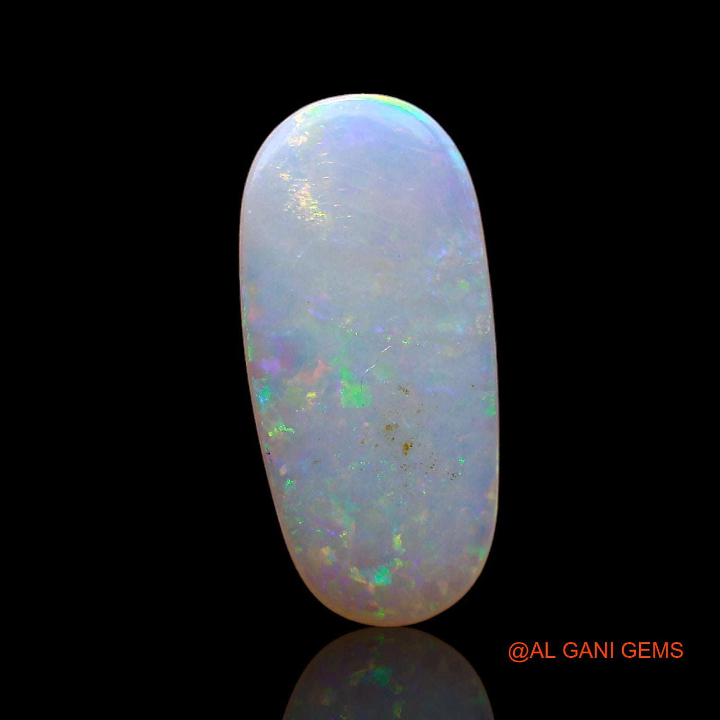 1.00 Cts Unheated Australian Fire Opal Loose Gemstone Oval Cabochon Natural 13x6x2 mm AC-736