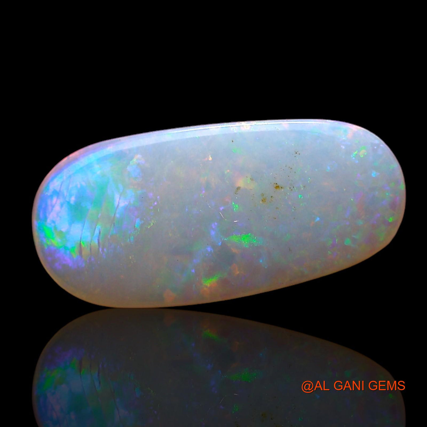 1.00 Cts Unheated Australian Fire Opal Loose Gemstone Oval Cabochon Natural 13x6x2 mm AC-736