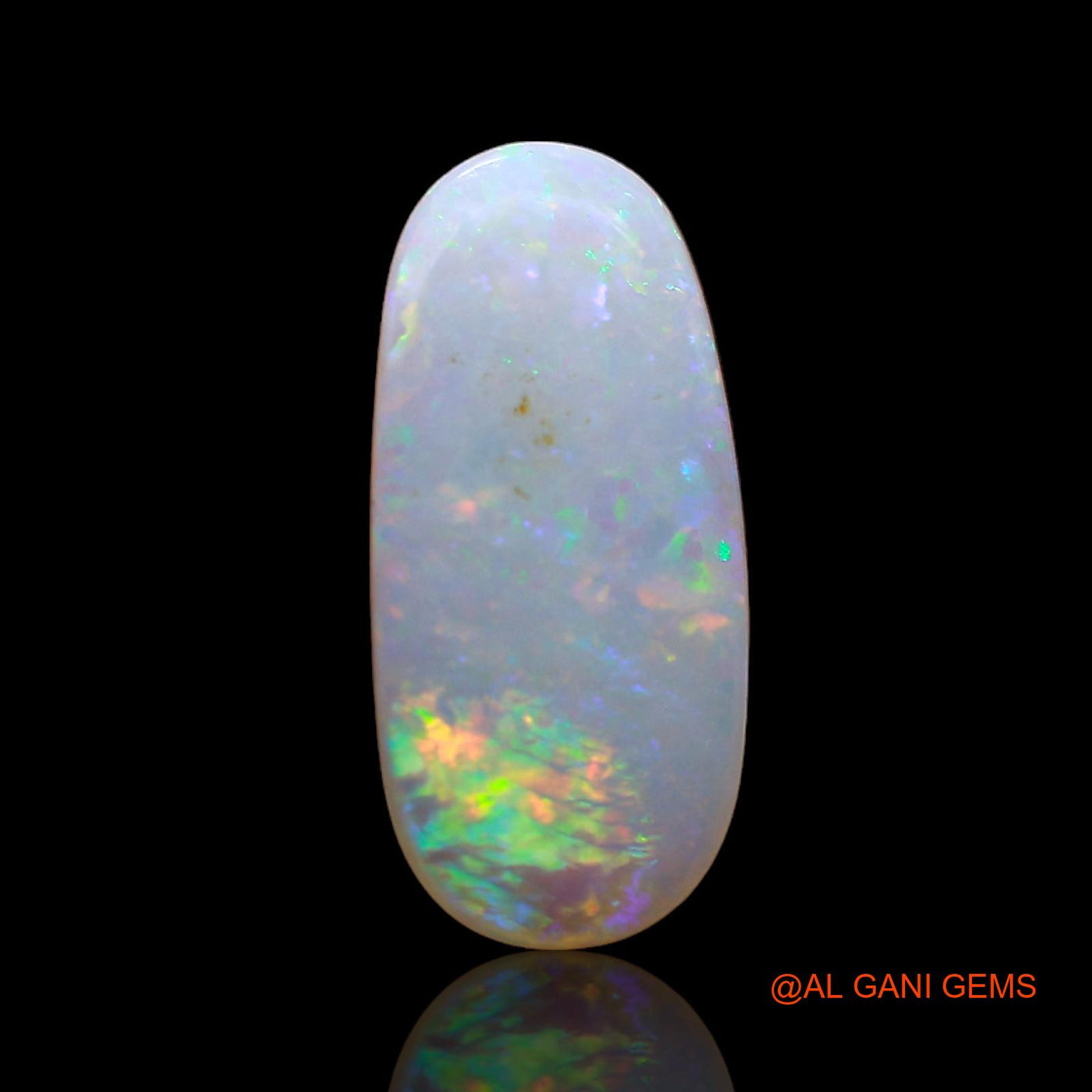 1.00 Cts Unheated Australian Fire Opal Loose Gemstone Oval Cabochon Natural 13x6x2 mm AC-736