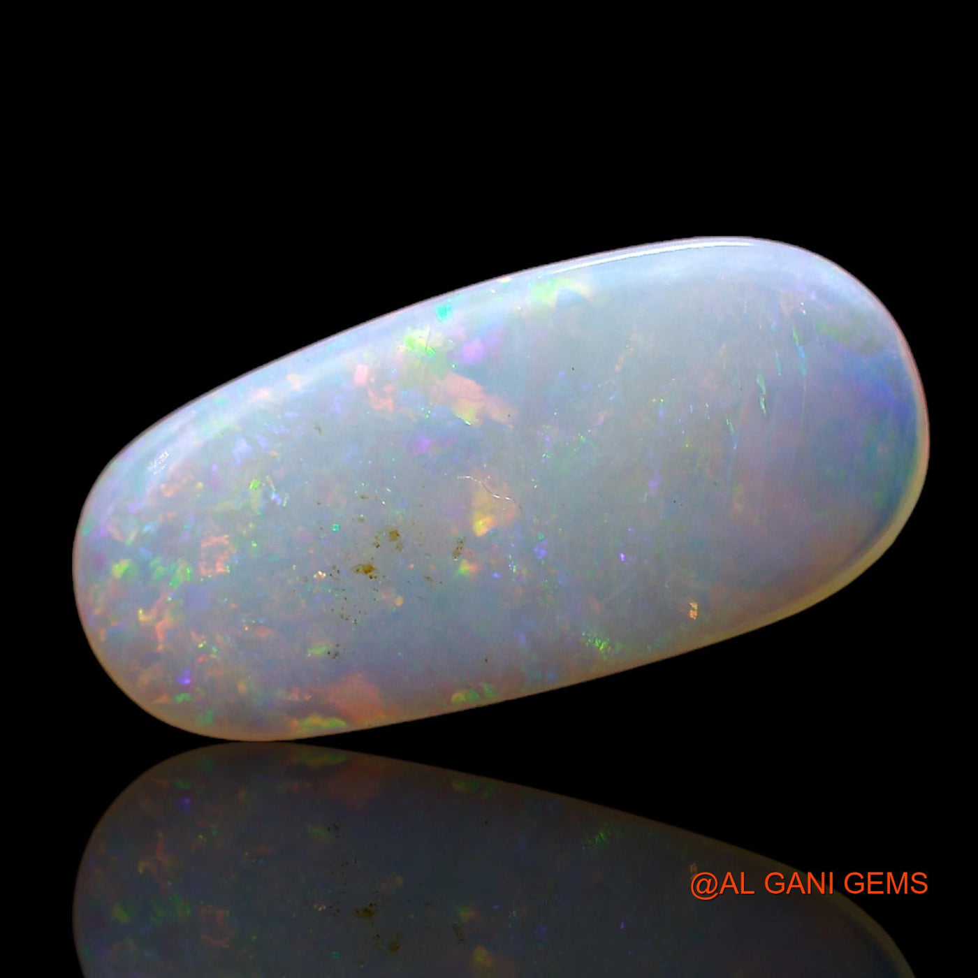1.00 Cts Unheated Australian Fire Opal Loose Gemstone Oval Cabochon Natural 13x6x2 mm AC-736