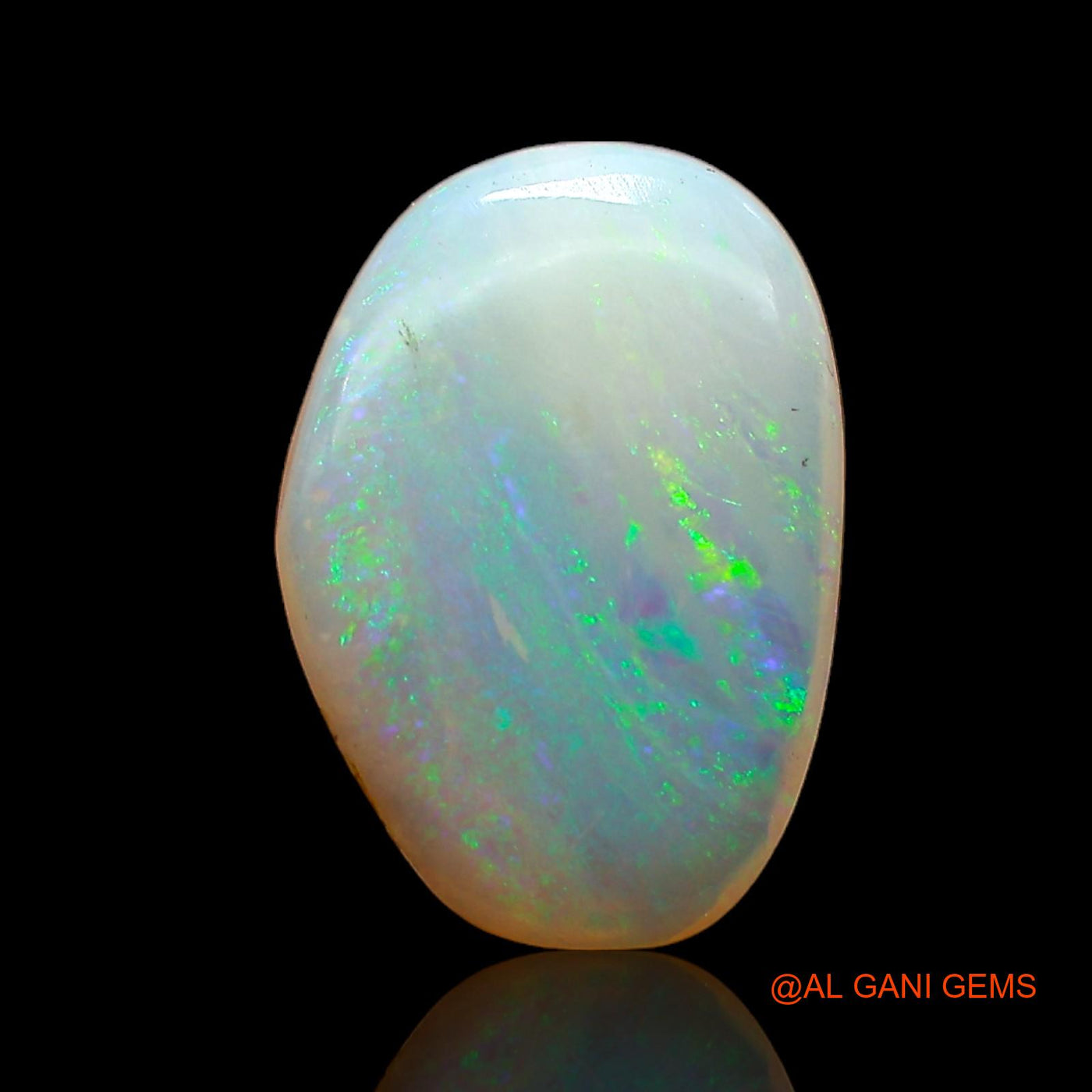Natural Fire Opal Gemstone 1.00 Cts Loose Oval Cabochon From Australia 11x8x2 mm AC-737