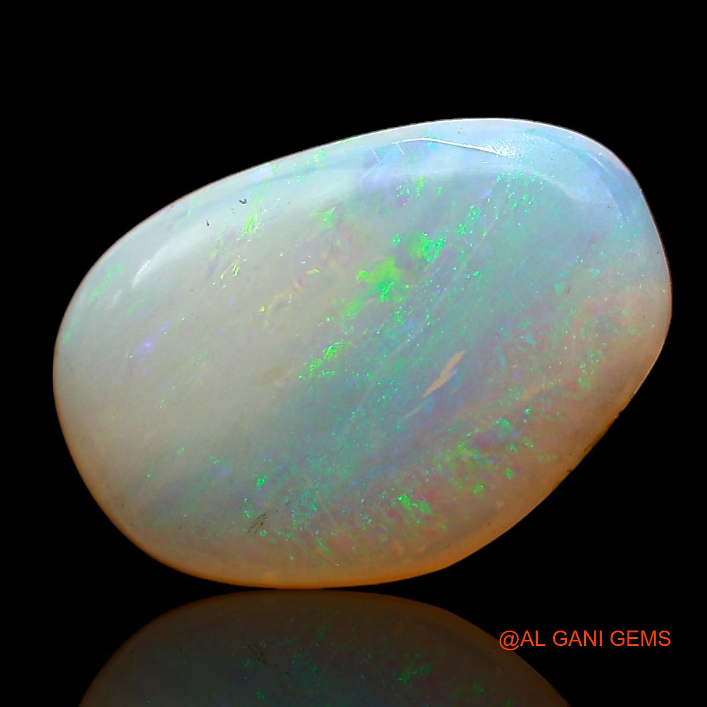 Natural Fire Opal Gemstone 1.00 Cts Loose Oval Cabochon From Australia 11x8x2 mm AC-737