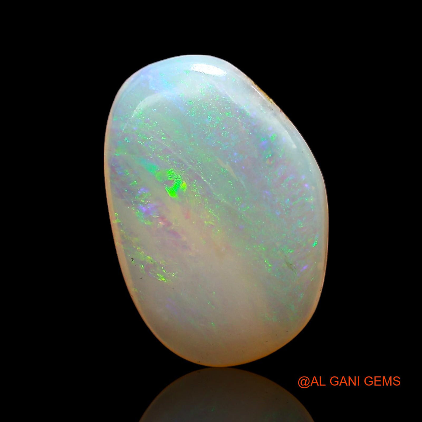 Natural Fire Opal Gemstone 1.00 Cts Loose Oval Cabochon From Australia 11x8x2 mm AC-737