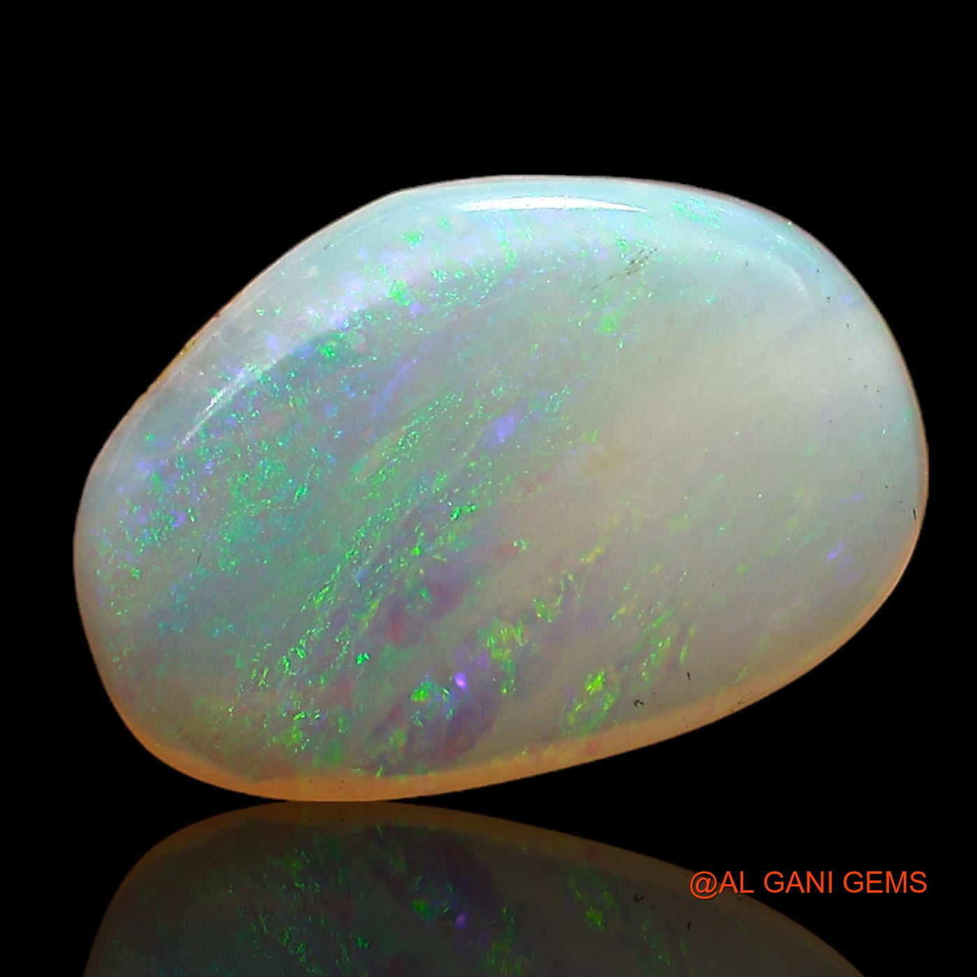 Natural Fire Opal Gemstone 1.00 Cts Loose Oval Cabochon From Australia 11x8x2 mm AC-737