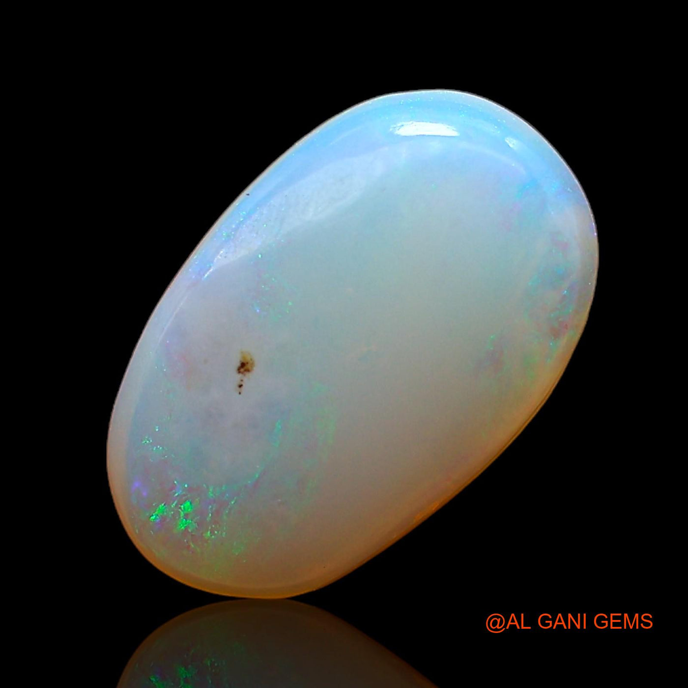 Natural Untreated Fire Opal Loose Gemstone Oval Cabochon From Australia 1.00 Cts 9x5x1 mm AC-739