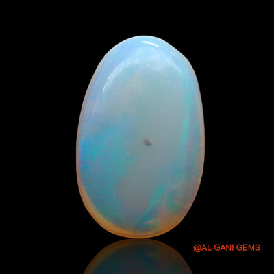 Natural Untreated Fire Opal Loose Gemstone Oval Cabochon From Australia 1.00 Cts 9x5x1 mm AC-739