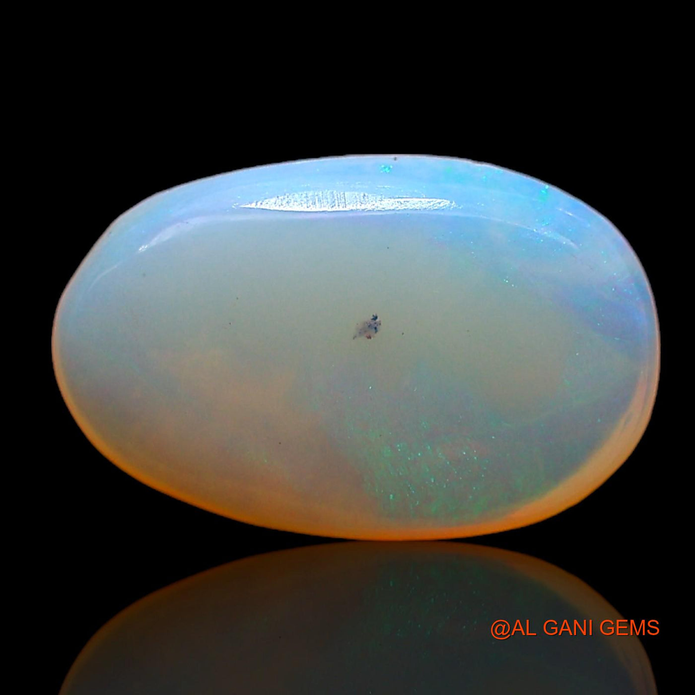 Natural Untreated Fire Opal Loose Gemstone Oval Cabochon From Australia 1.00 Cts 9x5x1 mm AC-739