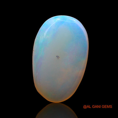 Natural Untreated Fire Opal Loose Gemstone Oval Cabochon From Australia 1.00 Cts 9x5x1 mm AC-739
