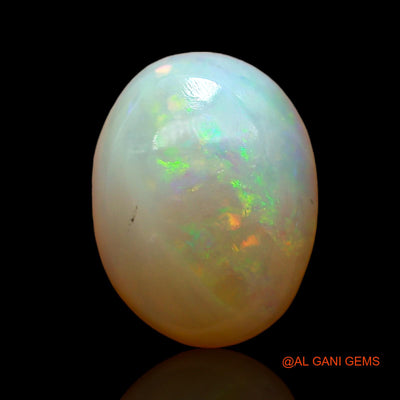 1.00 Cts Unheated Australian Fire Opal Loose Gemstone Oval Cabochon Natural 8x6x1 mm AC-740