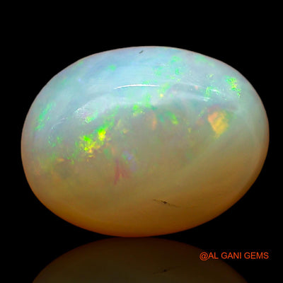 1.00 Cts Unheated Australian Fire Opal Loose Gemstone Oval Cabochon Natural 8x6x1 mm AC-740