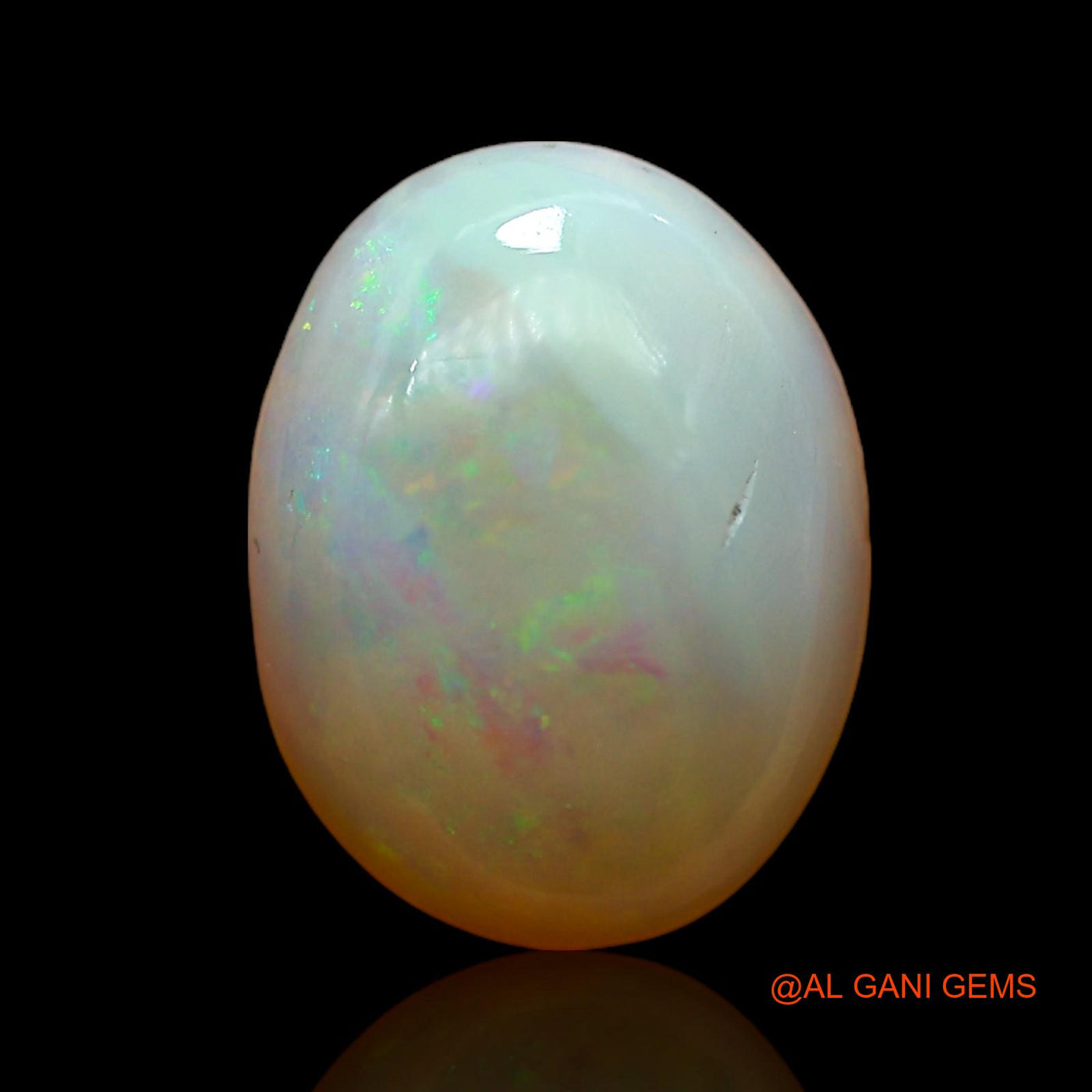 1.00 Cts Unheated Australian Fire Opal Loose Gemstone Oval Cabochon Natural 8x6x1 mm AC-740