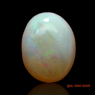1.00 Cts Unheated Australian Fire Opal Loose Gemstone Oval Cabochon Natural 8x6x1 mm AC-740