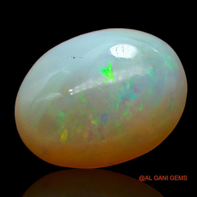 1.00 Cts Unheated Australian Fire Opal Loose Gemstone Oval Cabochon Natural 8x6x1 mm AC-740