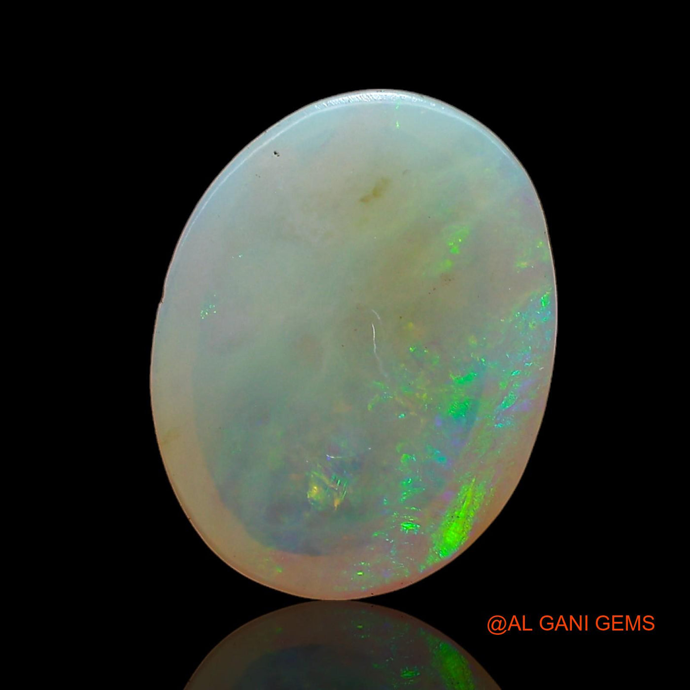1.00 Cts Unheated Australian Fire Opal Loose Gemstone Oval Cabochon Natural 8x6x1 mm AC-740