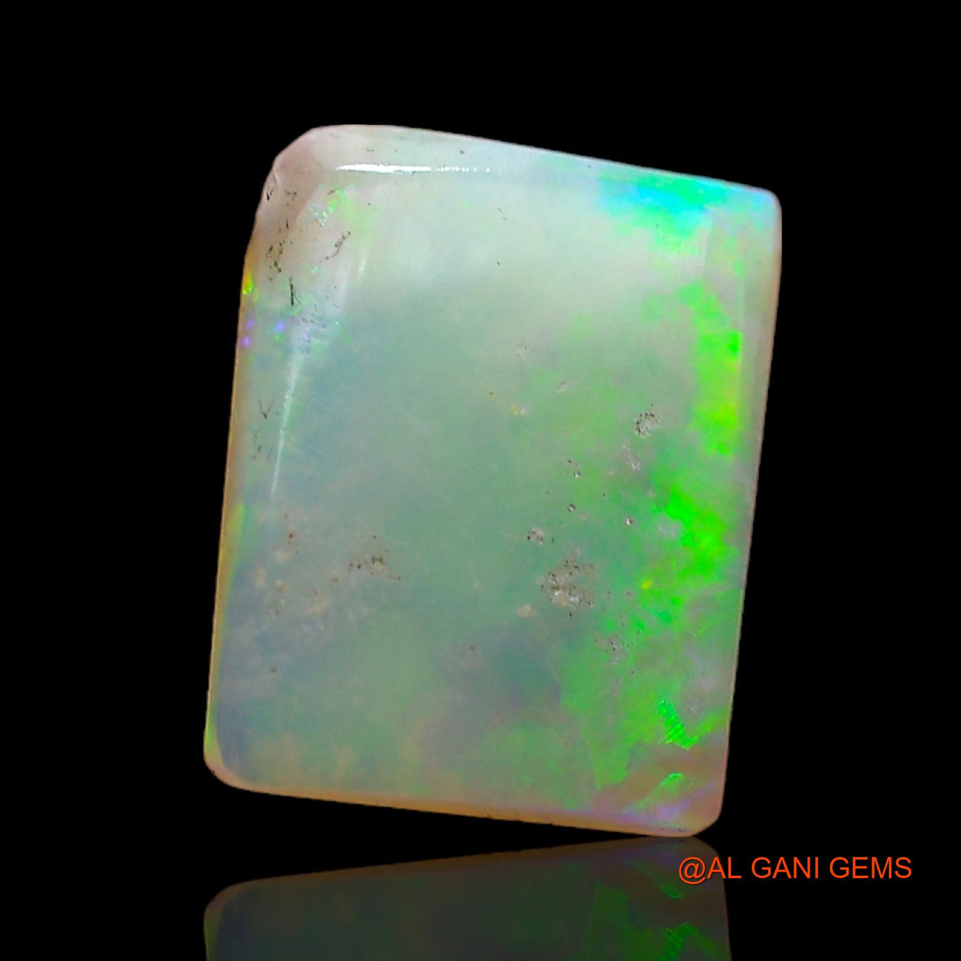 1.00 Cts Natural Australian Fire Opal Loose Gemstone Square Cabochon 10x8x2 mm AC-741