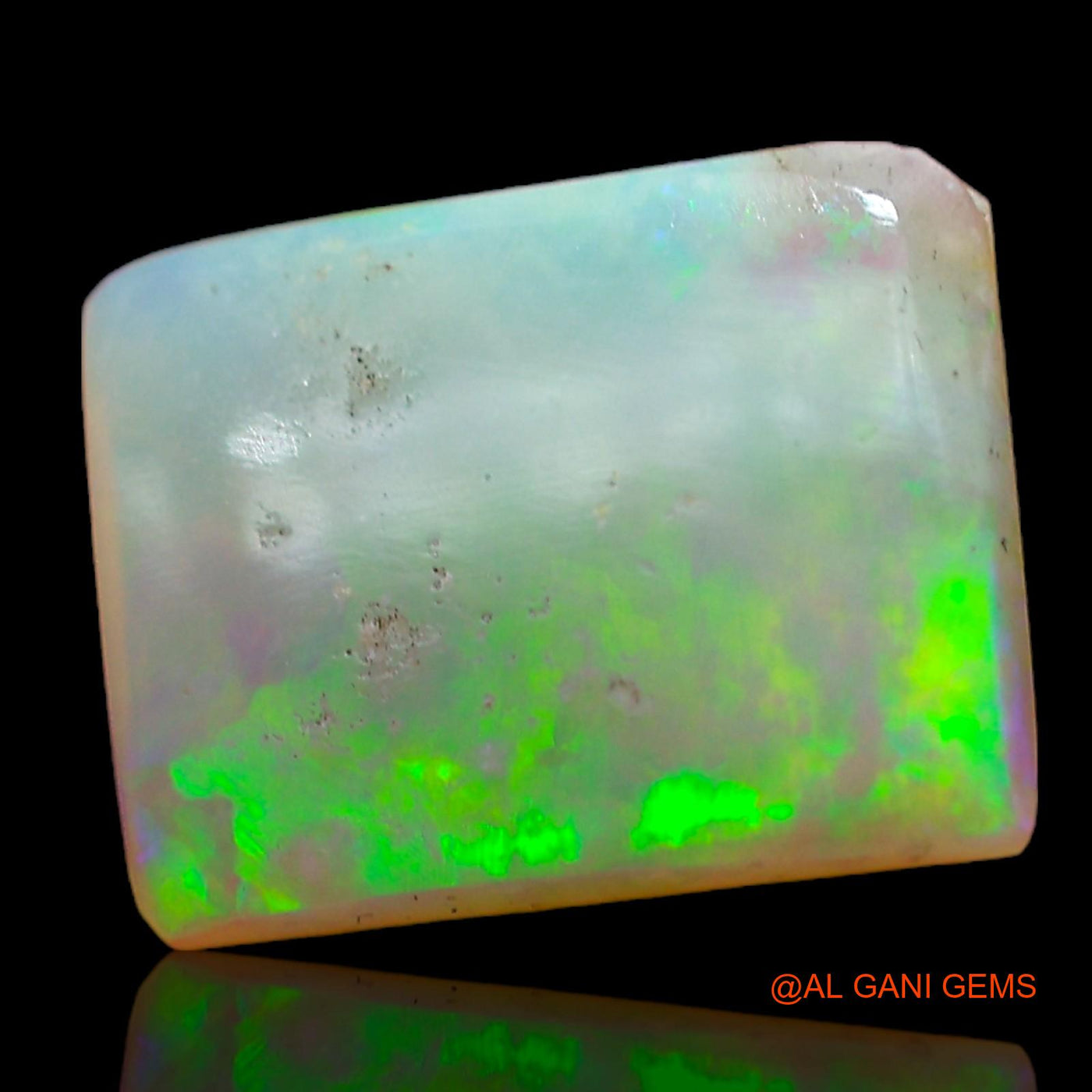 1.00 Cts Natural Australian Fire Opal Loose Gemstone Square Cabochon 10x8x2 mm AC-741