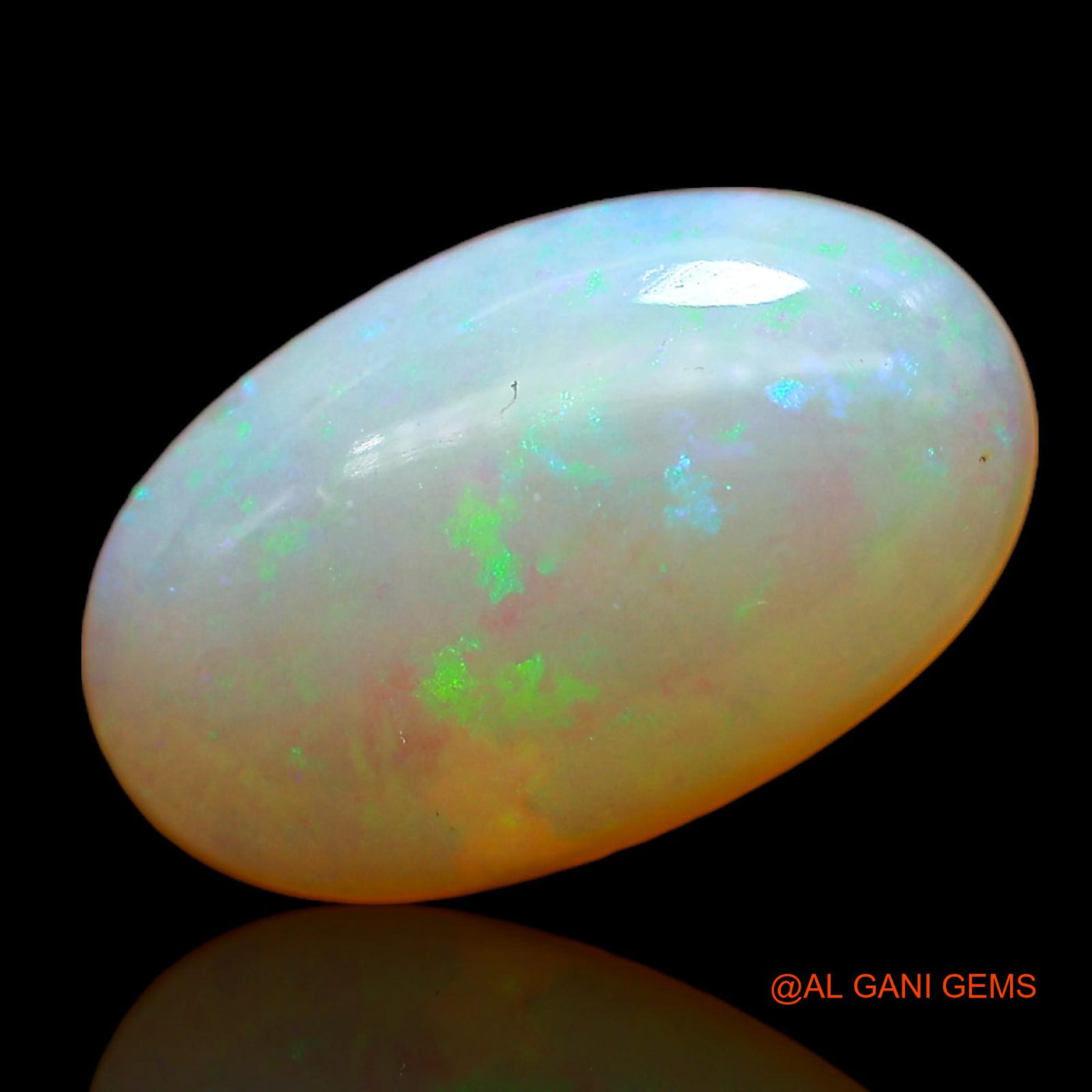 1.00 Cts Natural Australian Fire Opal Oval Cabochon Loose Gemstone For Jewelry 12x7x3 mm AC-742