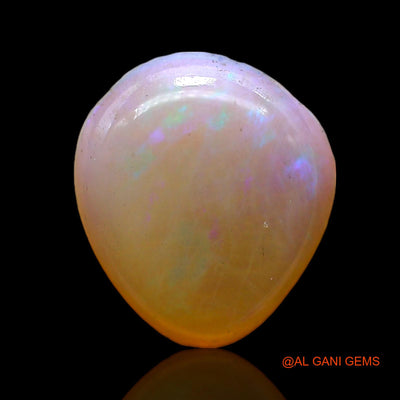 1.00 Cts Natural Australian Fire Opal Loose Gemstone Pear Cabochon 10x9x2 mm AC-749