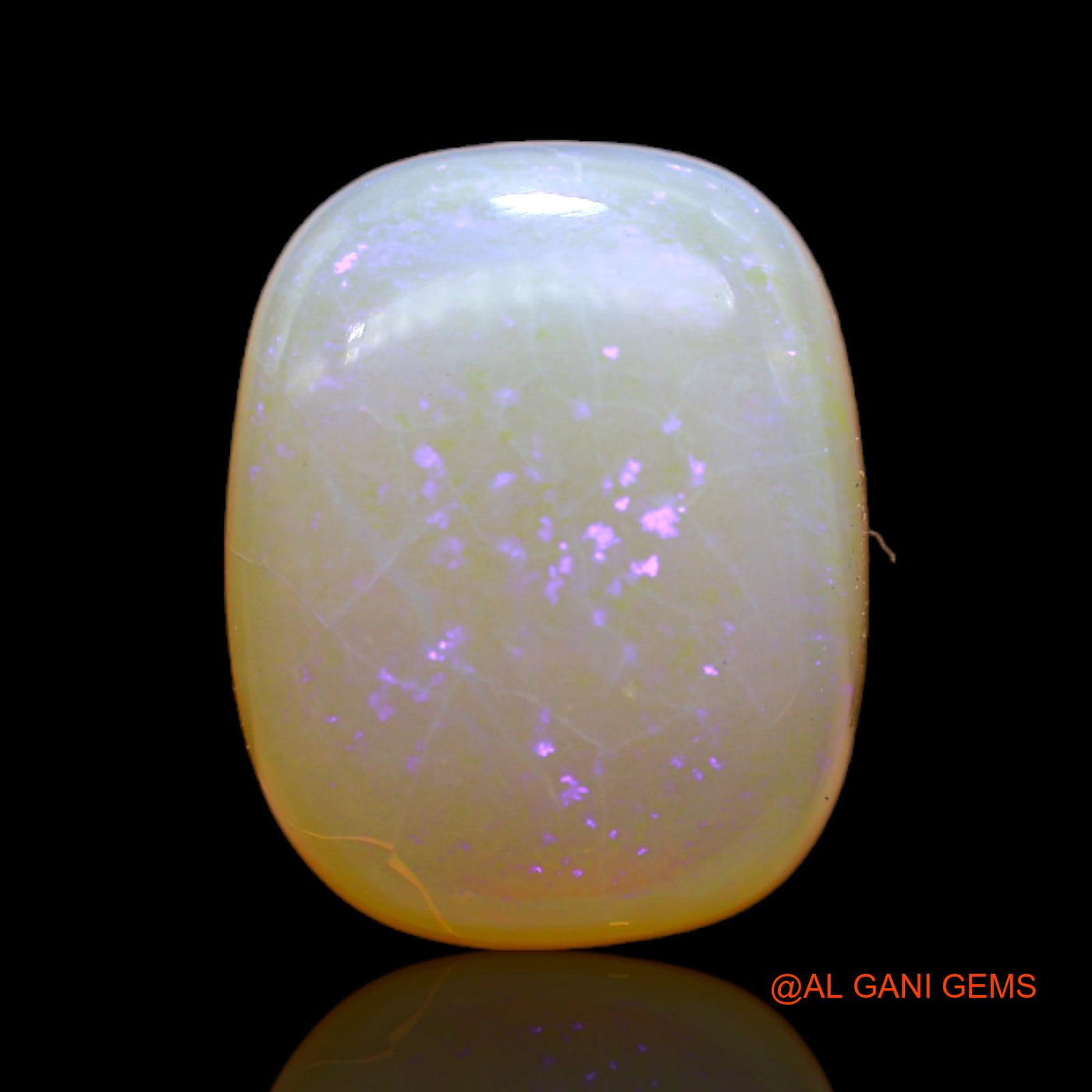Natural Untreated Fire Opal Loose Gemstone Oval Cabochon From Australia 11.00 Cts 16x13x7 mm AC-74