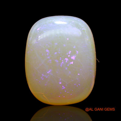 Natural Untreated Fire Opal Loose Gemstone Oval Cabochon From Australia 11.00 Cts 16x13x7 mm AC-74