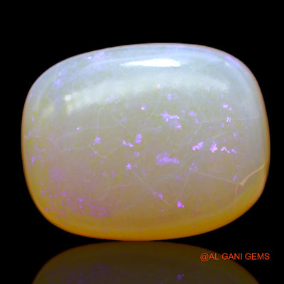 Natural Untreated Fire Opal Loose Gemstone Oval Cabochon From Australia 11.00 Cts 16x13x7 mm AC-74