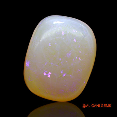 Natural Untreated Fire Opal Loose Gemstone Oval Cabochon From Australia 11.00 Cts 16x13x7 mm AC-74