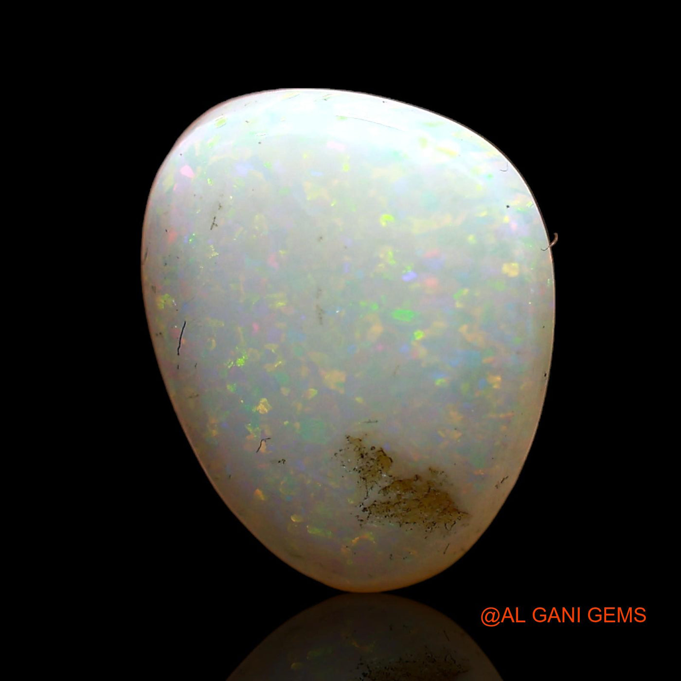 2.00 Cts Natural Australian Fire Opal Loose Gemstone Pear Cabochon 10x8x5 mm AC-750