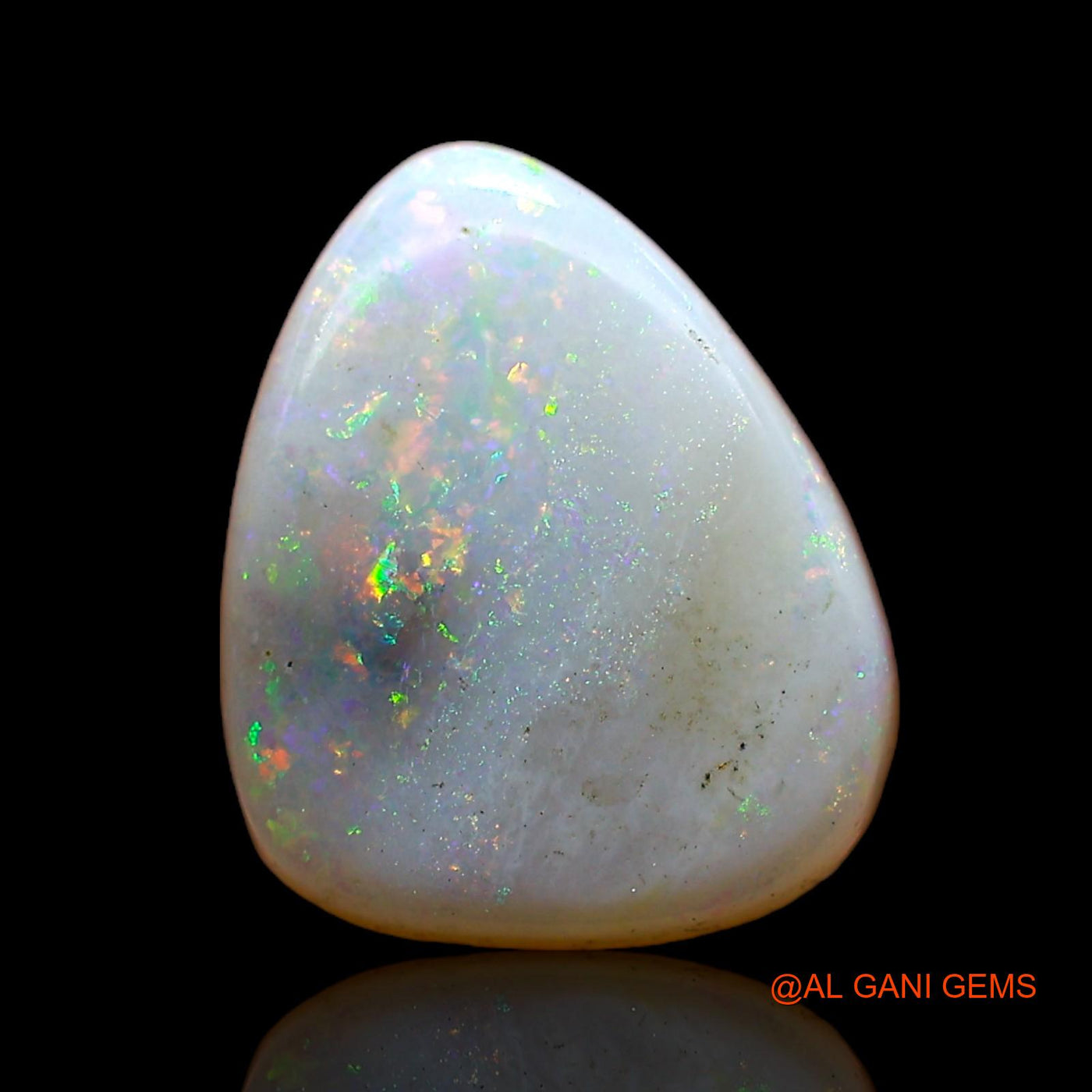 Natural Fire Opal Gemstone 1.00 Cts Loose Pear Cabochon From Australia 10x8x2 mm AC-751
