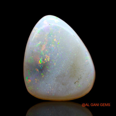 Natural Fire Opal Gemstone 1.00 Cts Loose Pear Cabochon From Australia 10x8x2 mm AC-751