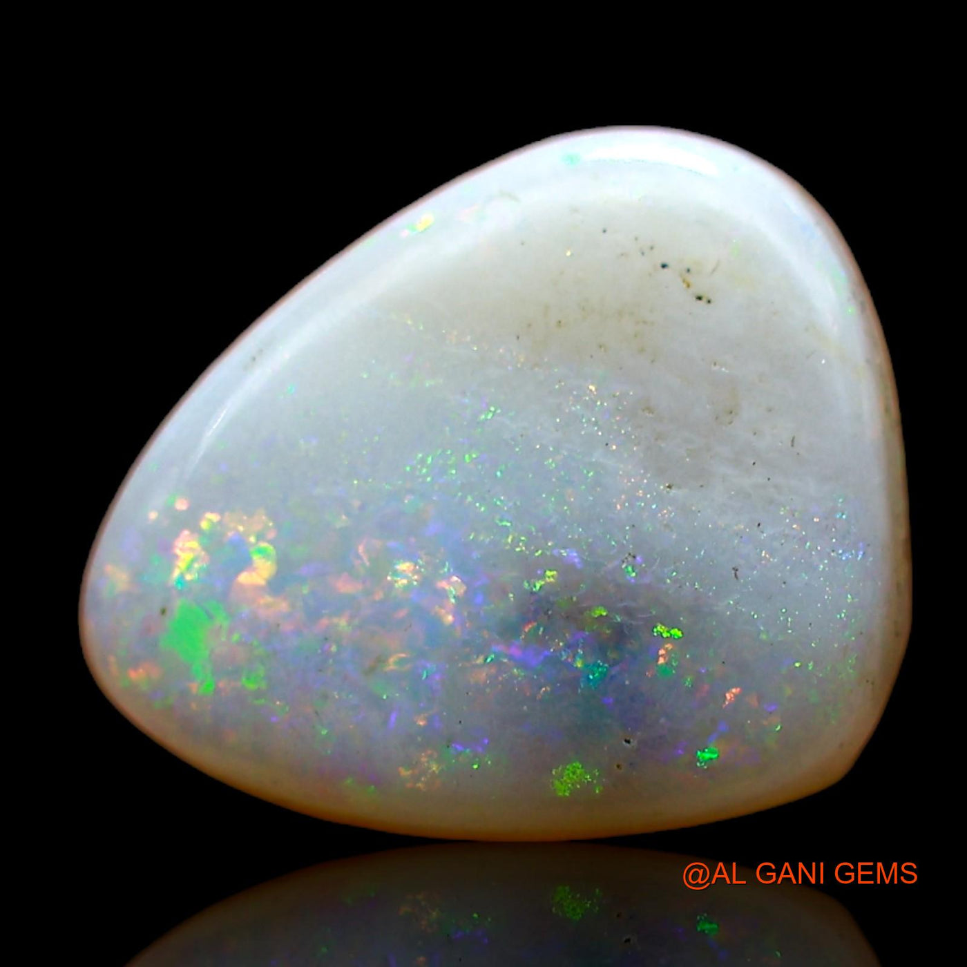 Natural Fire Opal Gemstone 1.00 Cts Loose Pear Cabochon From Australia 10x8x2 mm AC-751