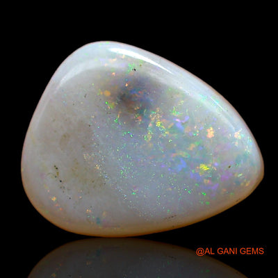 Natural Fire Opal Gemstone 1.00 Cts Loose Pear Cabochon From Australia 10x8x2 mm AC-751