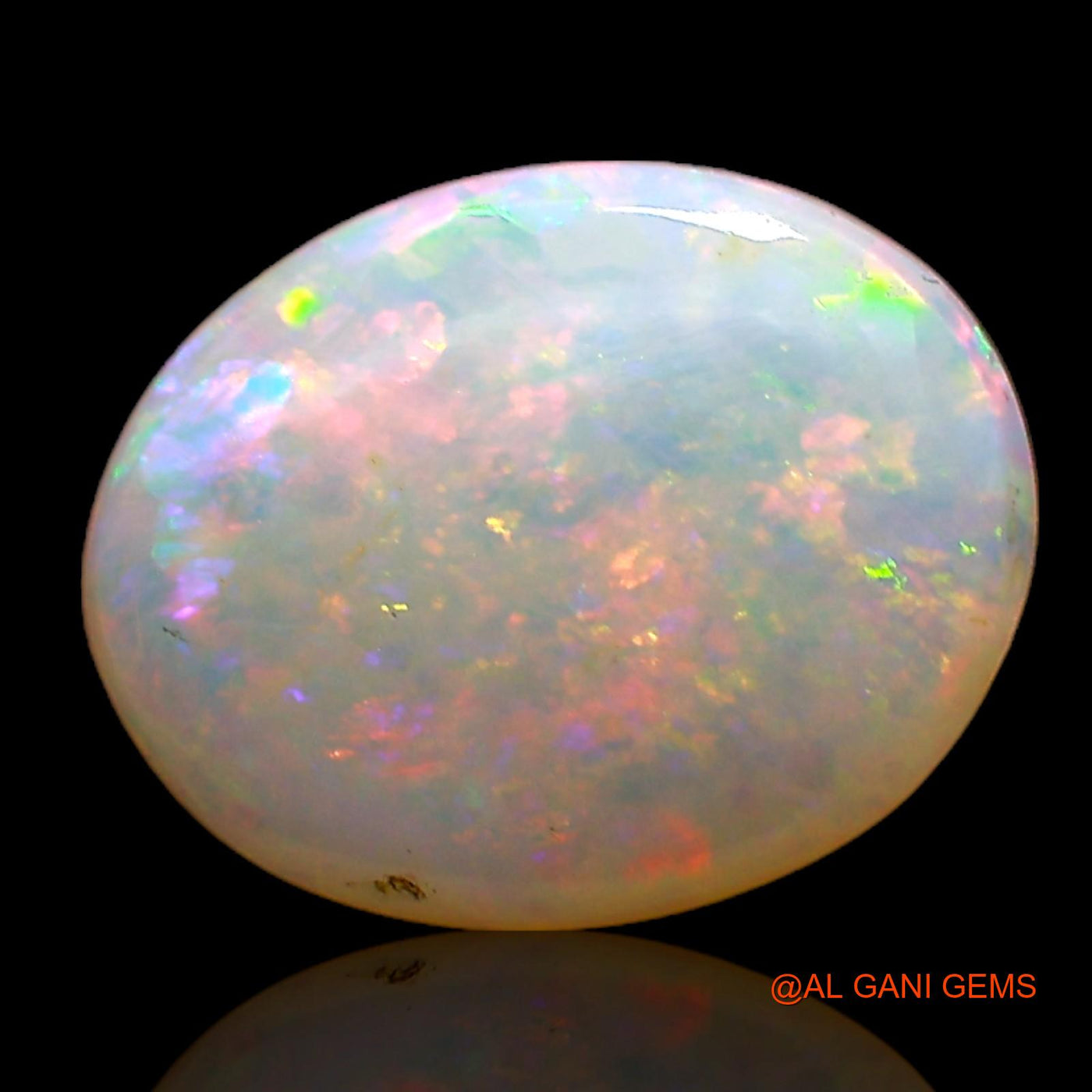 1.00 Cts Natural Australian Fire Opal Oval Cabochon Loose Gemstone For Jewelry 9x7x2 mm AC-753