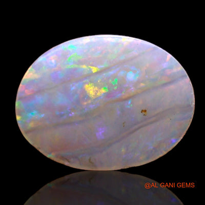 1.00 Cts Natural Australian Fire Opal Loose Gemstone Oval Cabochon 10x8x1 mm AC-756