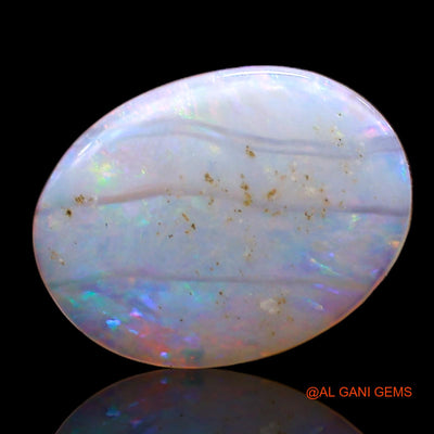 1.00 Cts Natural Australian Fire Opal Loose Gemstone Oval Cabochon 10x8x1 mm AC-756
