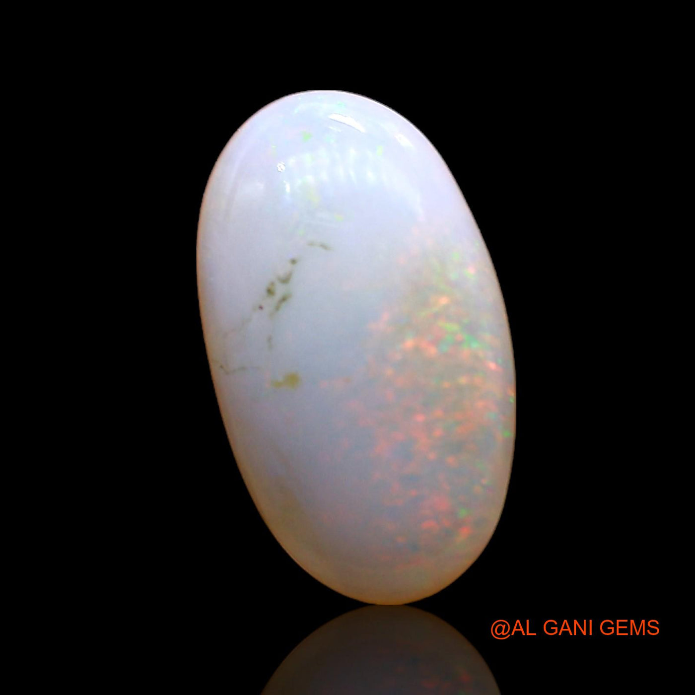 1.00 Cts Unheated Australian Fire Opal Loose Gemstone Oval Cabochon Natural 11x6x3 mm AC-757