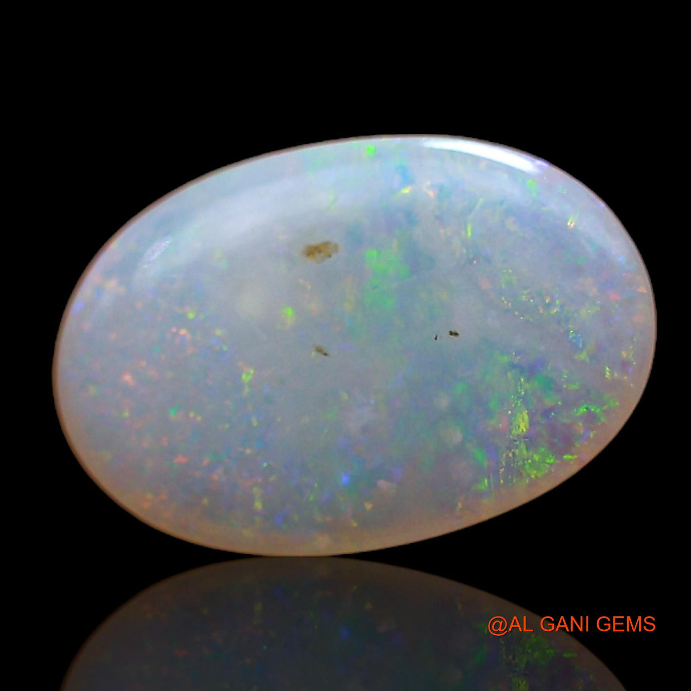 1.00 Cts Natural Australian Fire Opal Loose Gemstone Oval Cabochon 10x7x2 mm AC-758