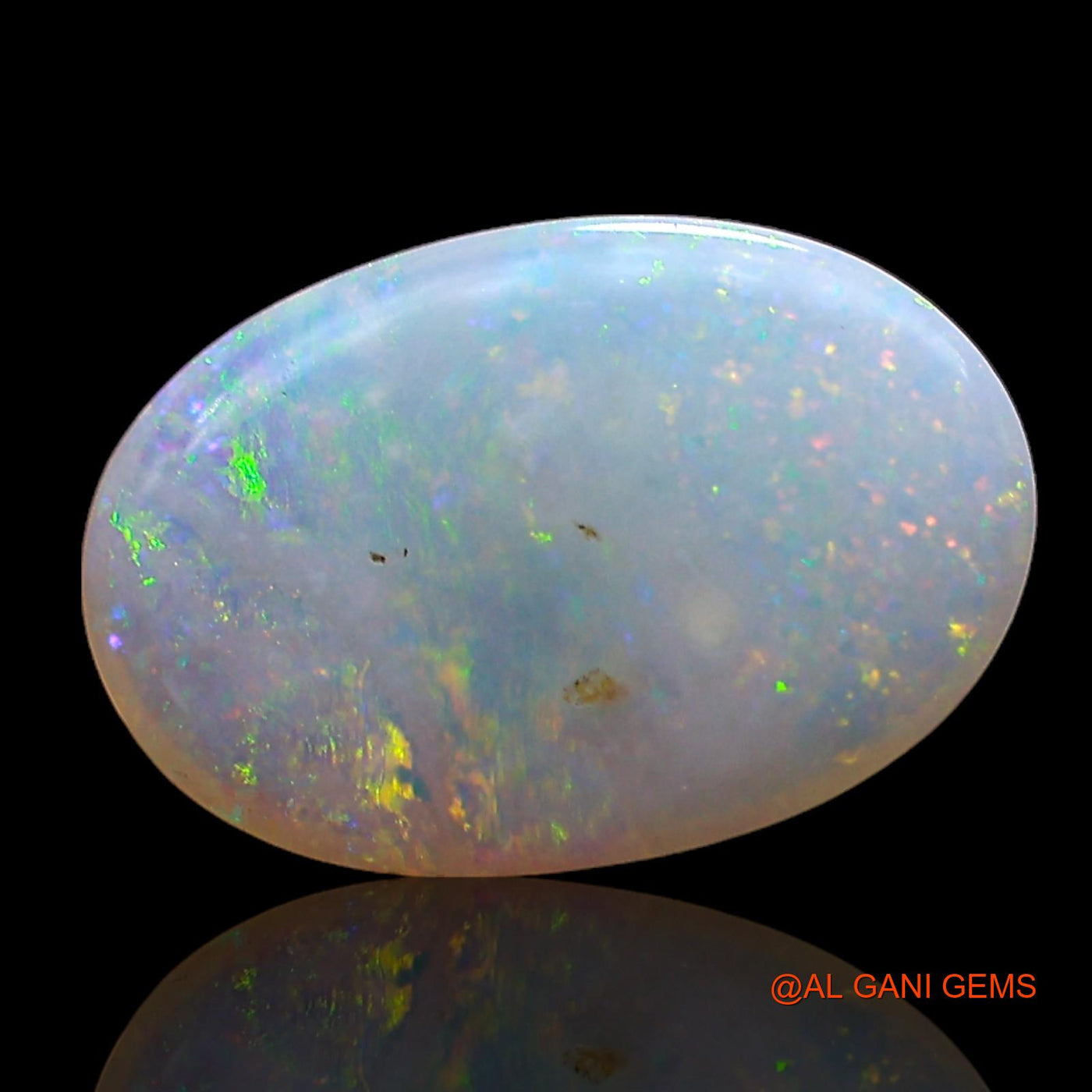 1.00 Cts Natural Australian Fire Opal Loose Gemstone Oval Cabochon 10x7x2 mm AC-758