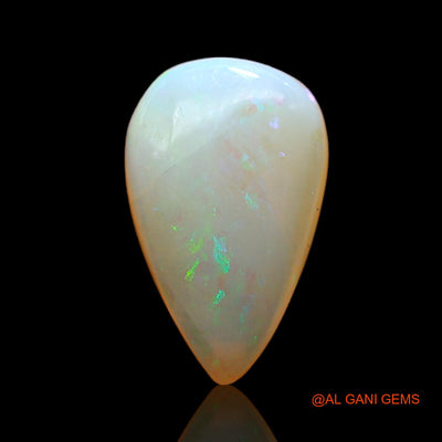 1.00 Cts Natural Australian Fire Opal Loose Gemstone Pear Cabochon 11x7x3 mm AC-759