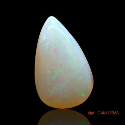 1.00 Cts Natural Australian Fire Opal Loose Gemstone Pear Cabochon 11x7x3 mm AC-759