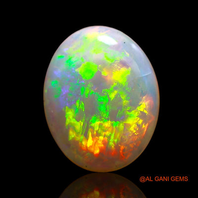 Natural Fire Opal Gemstone 1.00 Cts Loose Oval Cabochon From Australia 10x8x2 mm AC-761